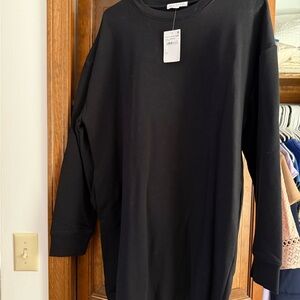 Nordstrom Rack Black Long Sleeve Sweater Dress